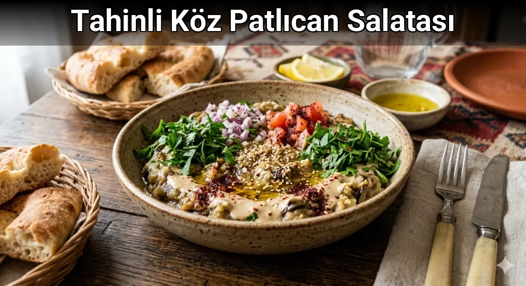 Tahinli Köz Patlıcan Salatası